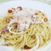 カニ料理　カニパスタ