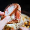 毛ガニの足