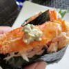 毛ガニの軍艦巻き　作り方